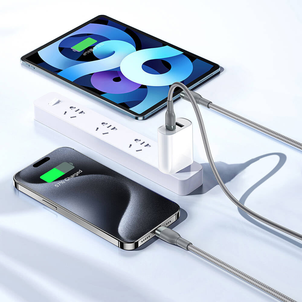 Wiwu Wi-C029 Concise Serisi 2in1 Type-C to Lightning PD Data ve Şarj Kablosu 100W 1.2M Wiwu Wi-C029 Concise Serisi 2in1 Type-C to Lightning PD Data ve Şarj Kablosu 100W 1.2M